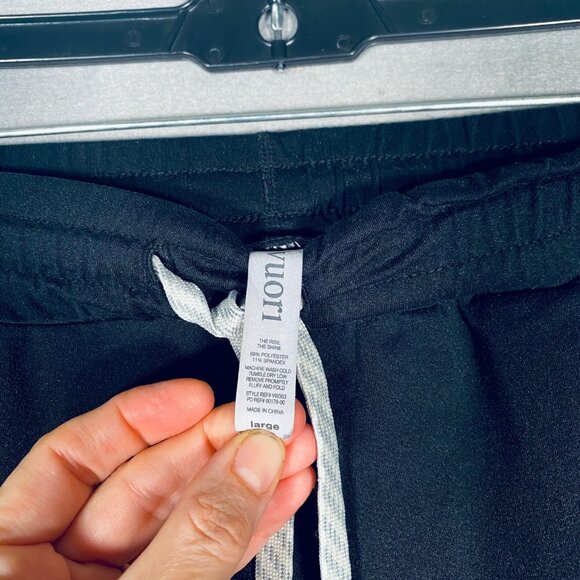 Vuori Pants Womens L Black Stretch Drawstring Performance Jogger Preppy Lounge - Picture 4 of 11